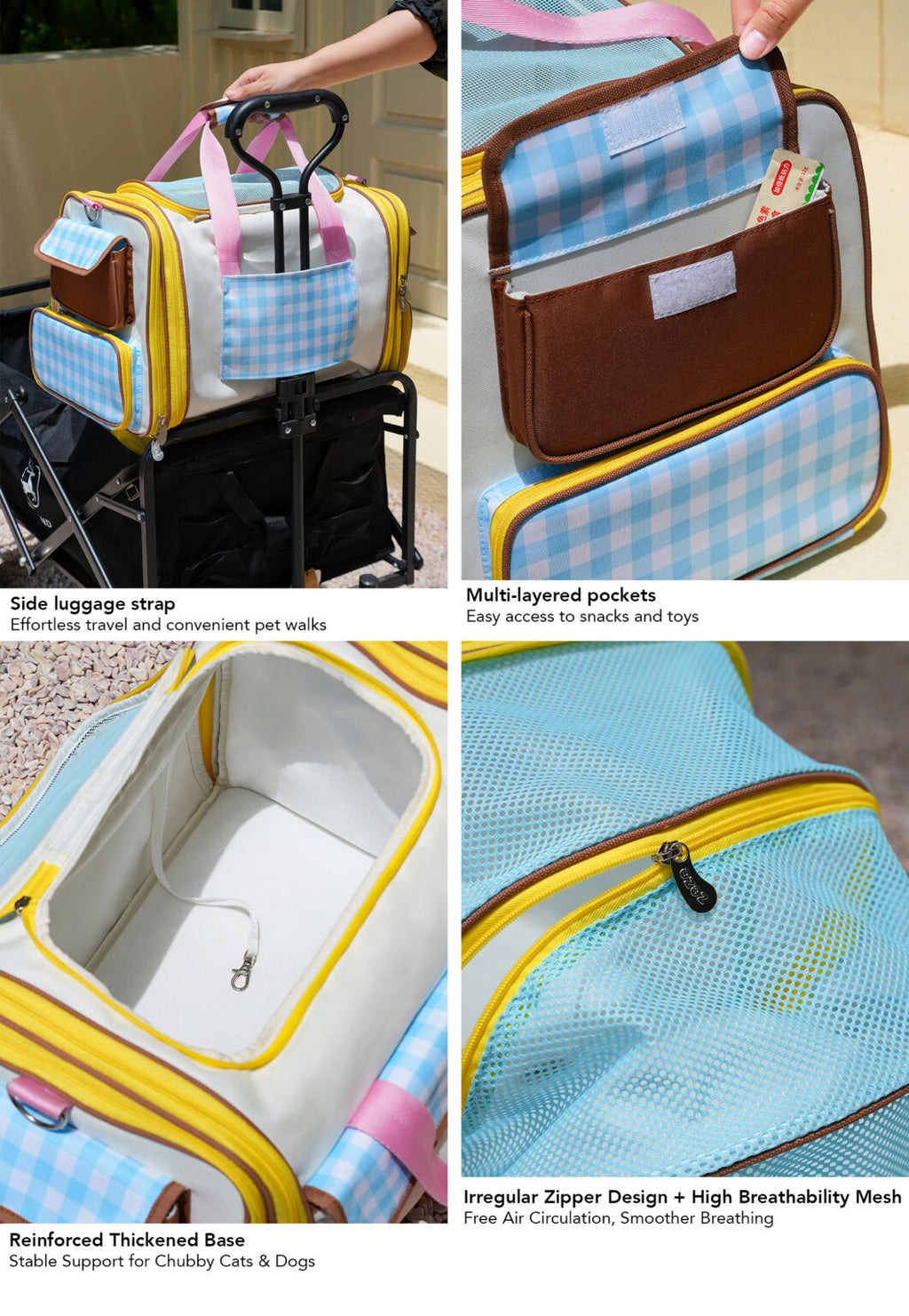 All-Season Expandable Pet Carrier – Large Capacity For Dogs & Cats