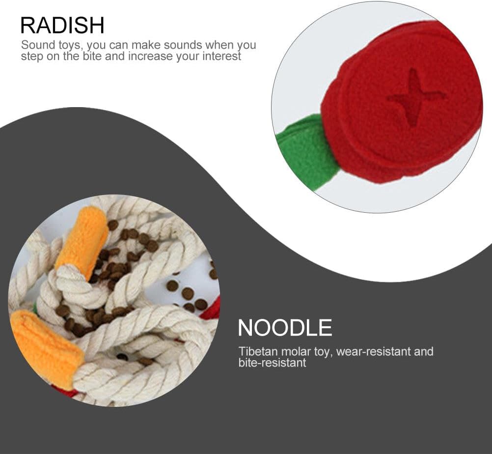 Noodle Bowl Multi-Function Snuffle Toys for Dogs & Cats