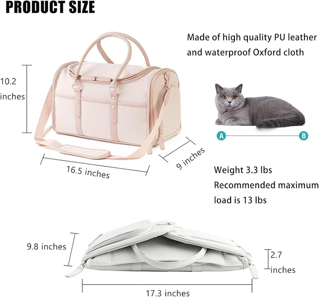 Breathable Waterproof Pet Travel Carrier For Small Dog & Cat