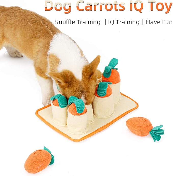 Carrots Hide N Seek Puzzle Sniffing Dog Toy