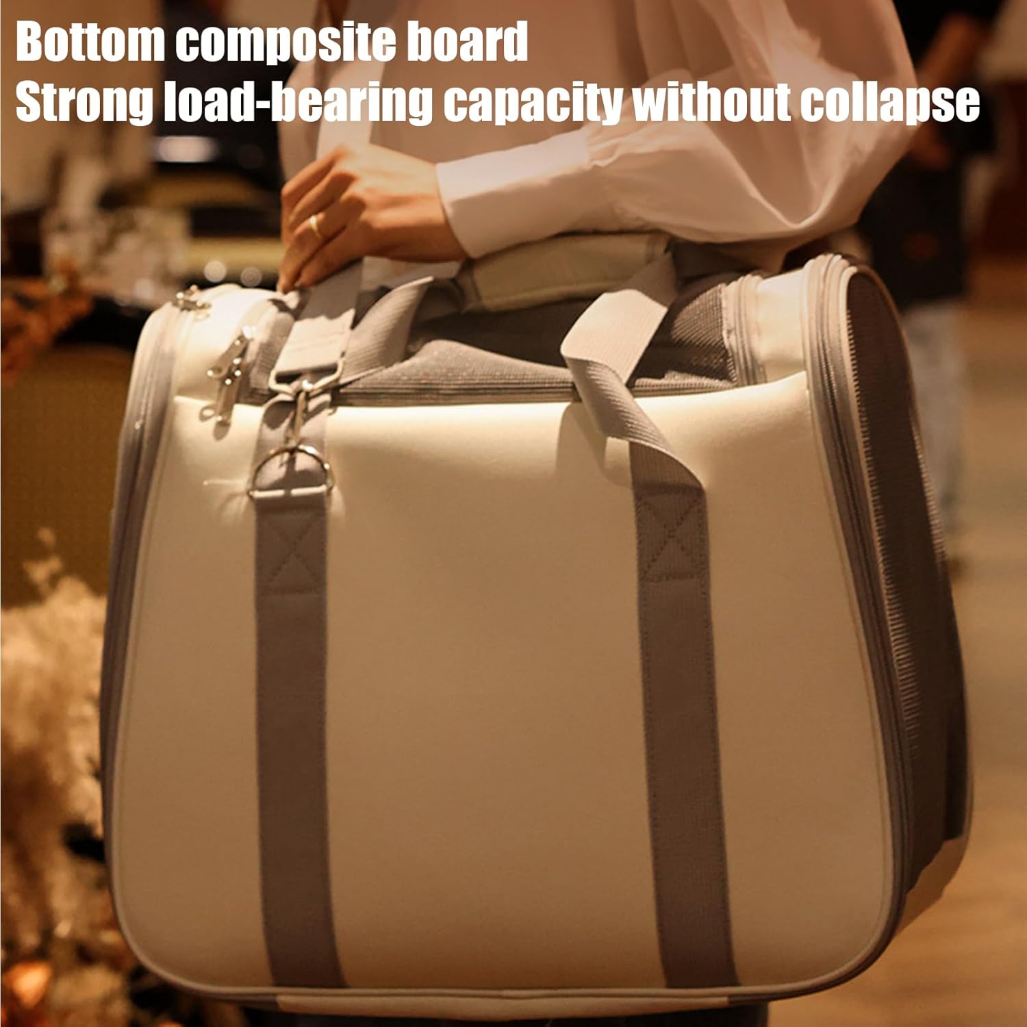 Cozy Winter Pet Carrier Bag: Portable & Warm For Cats & Small Dogs