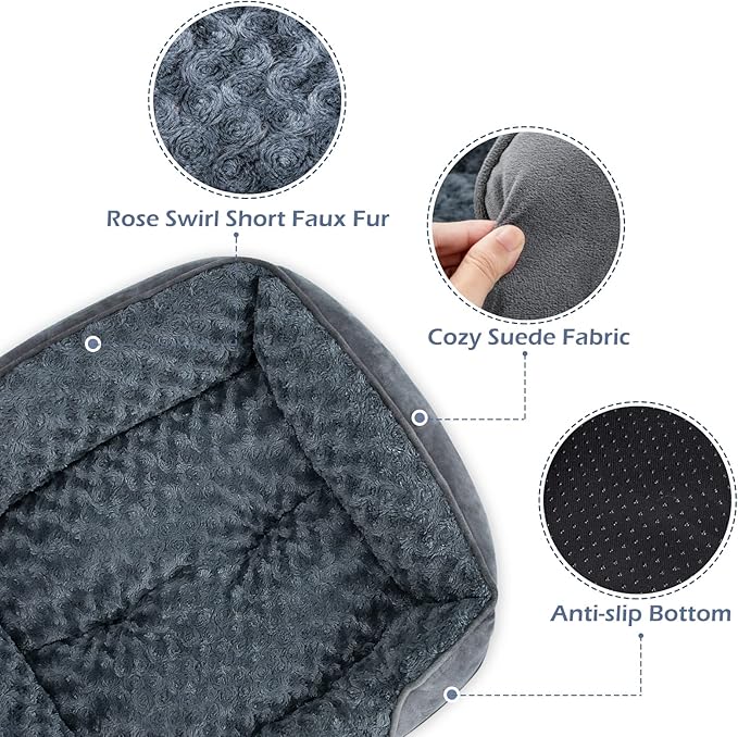 Premium Anti-Slip Dog Bed - Orthopedic, Machine Washable, and Calming Soft Support for All Sizes
