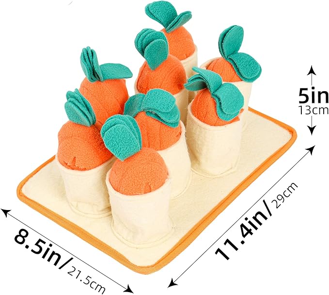 Carrots Hide N Seek Puzzle Sniffing Dog Toy