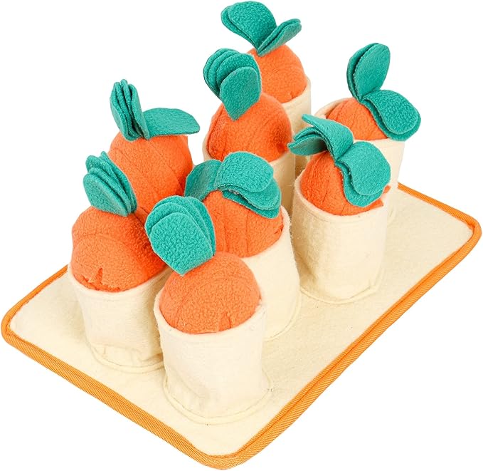 Carrots Hide N Seek Puzzle Sniffing Dog Toy