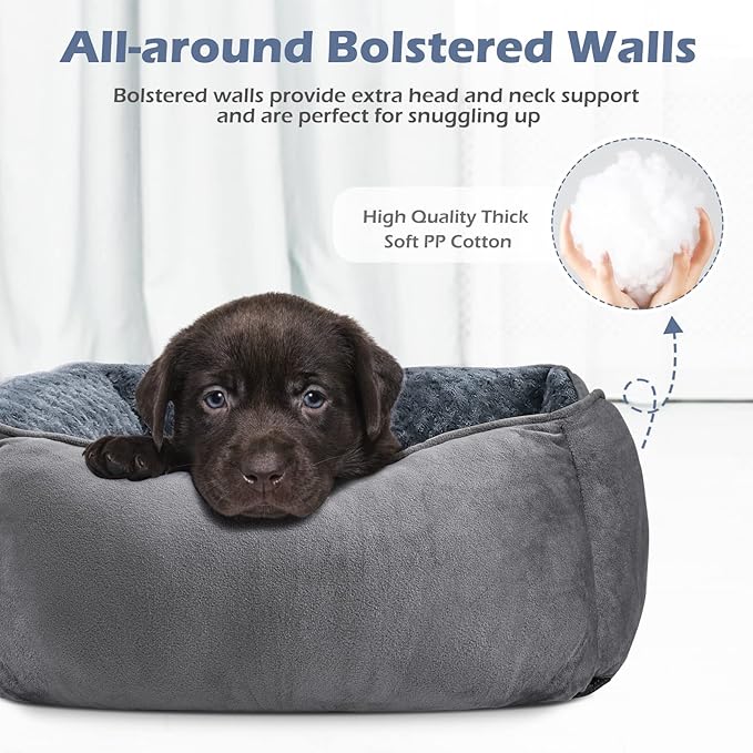 Premium Anti-Slip Dog Bed - Orthopedic, Machine Washable, and Calming Soft Support for All Sizes