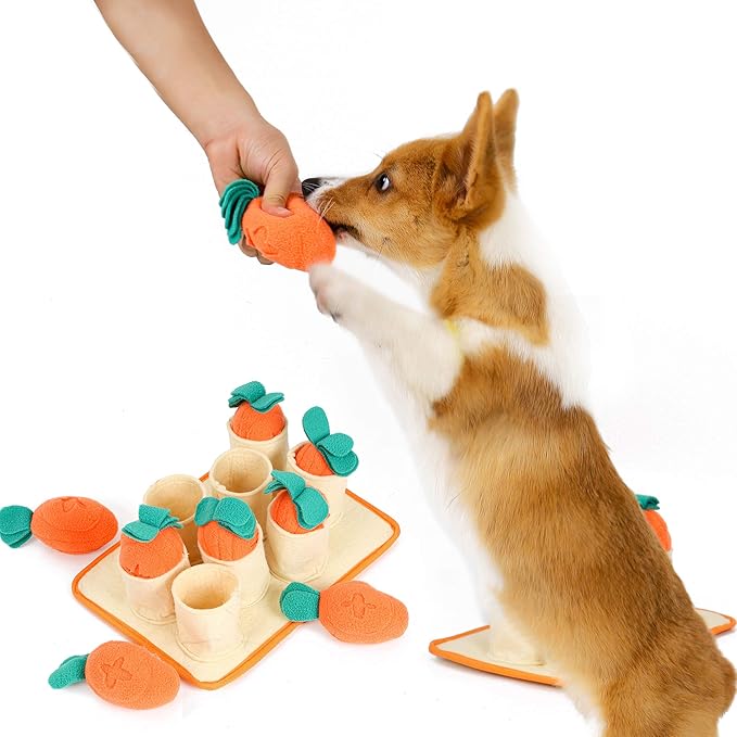 Carrots Hide N Seek Puzzle Sniffing Dog Toy
