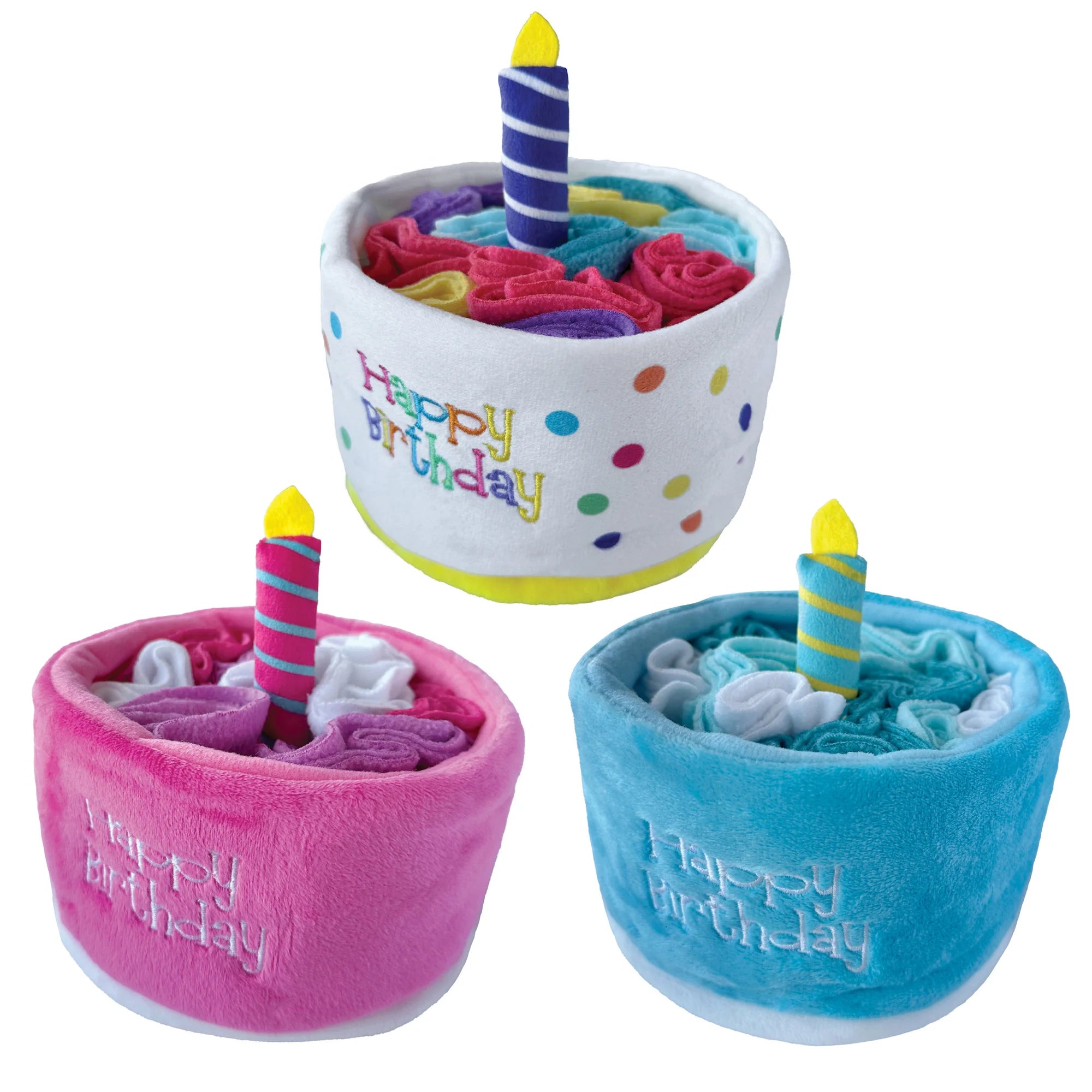 Birthday Cake Treat Dispensing Dog Toy – Interactive Slow Feeder & Play