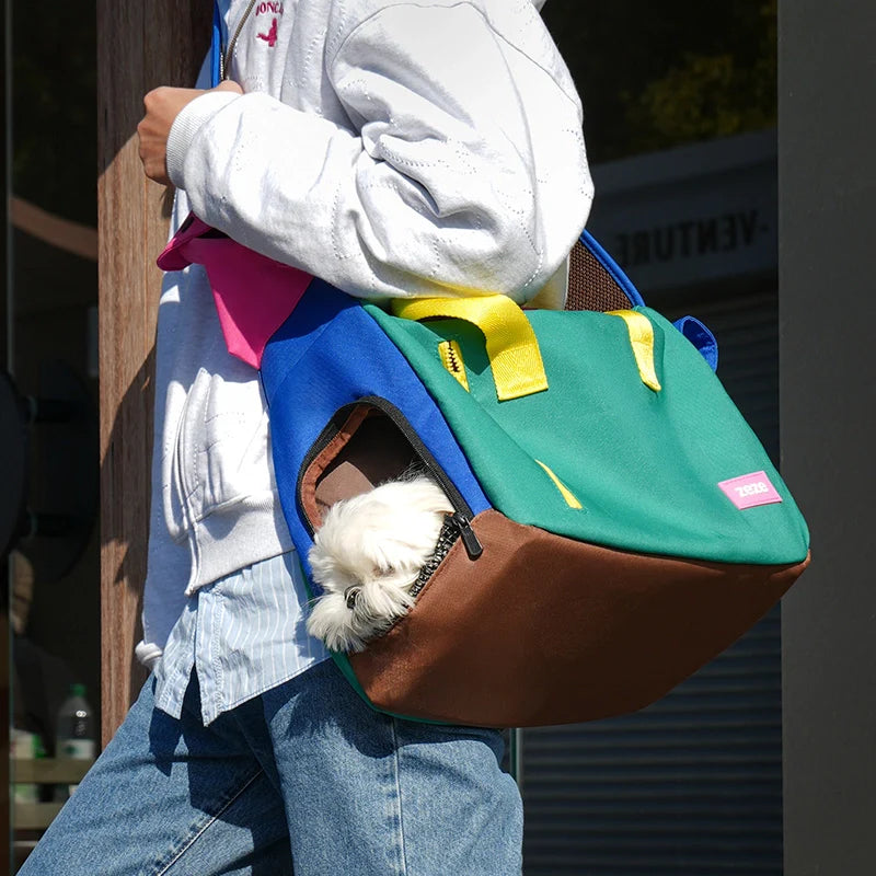 Travel in Happy Color: The Breathable, Joyful Carrier For Dogs and Cats