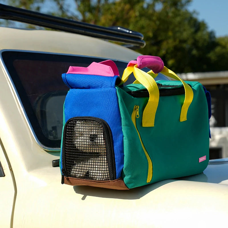 Travel in Happy Color: The Breathable, Joyful Carrier For Dogs and Cats