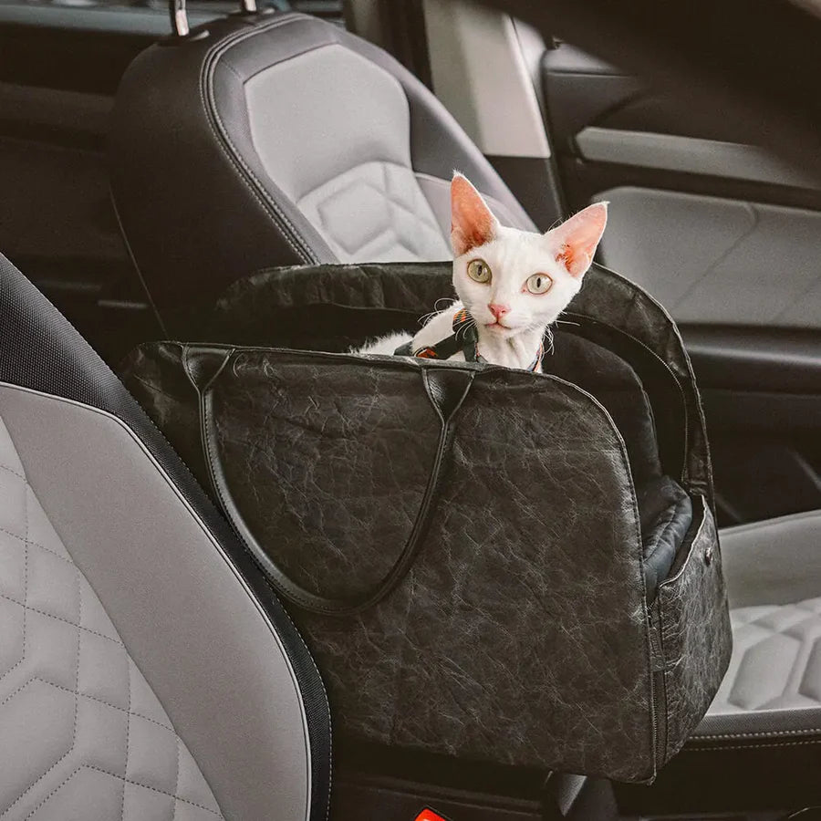 Eco-Friendly 3-in-1 Pet Car Seat Bed For Dogs & Cats: Convertible Travel Carrier