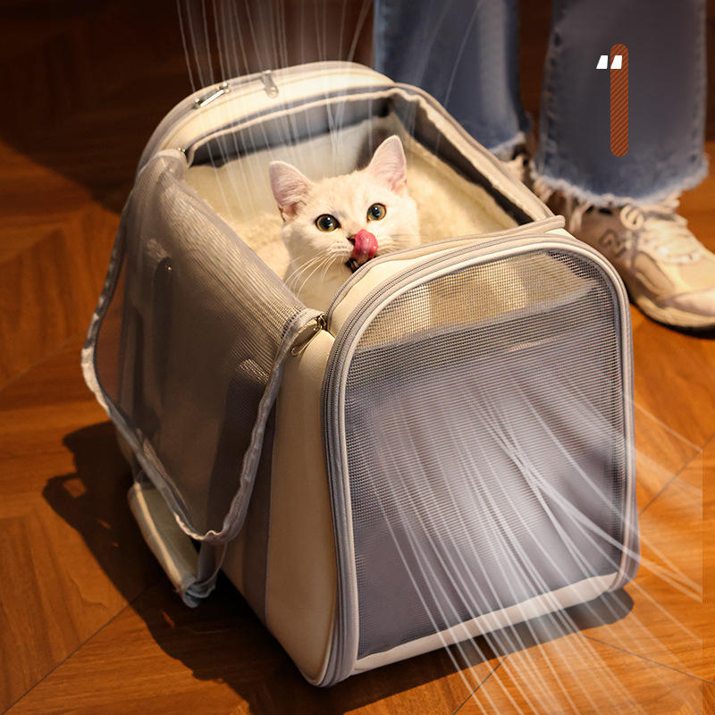 Cozy Winter Pet Carrier Bag: Portable & Warm For Cats & Small Dogs