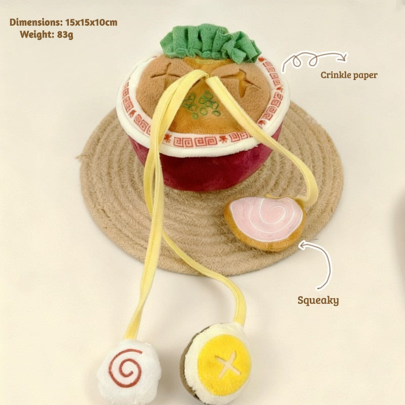 Adorable Ramen Bowl Snuffle Toy: Fun Mental Enrichment for Dogs