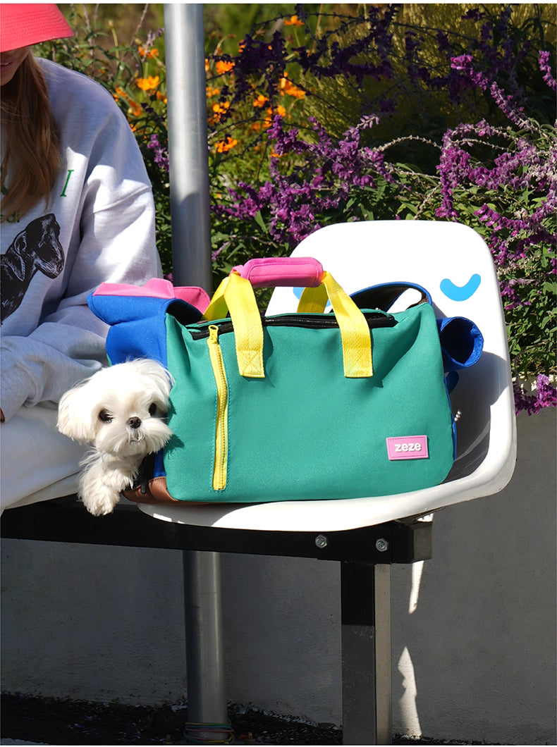 Travel in Happy Color: The Breathable, Joyful Carrier For Dogs and Cats