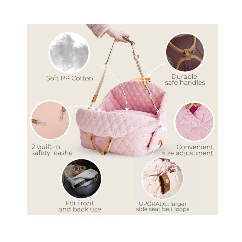 Multifunctional Portable 3-in-1 Dog Bed, Pet Car Seat And Pet Carrier