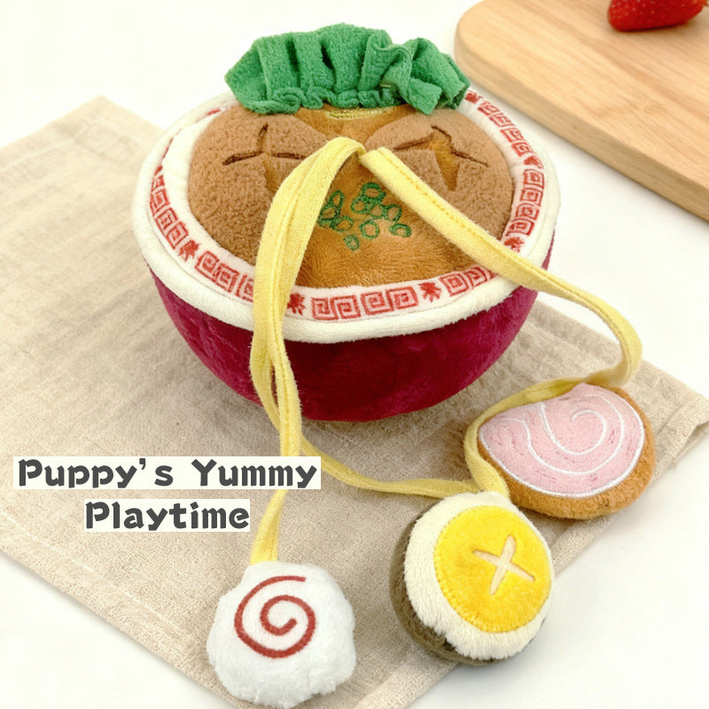 Adorable Ramen Bowl Snuffle Toy: Fun Mental Enrichment for Dogs