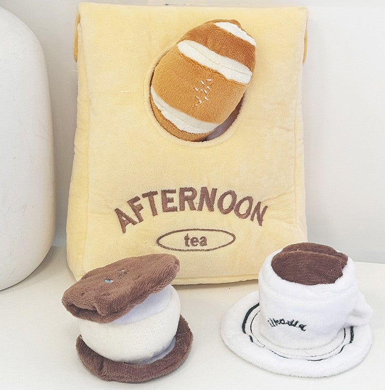 Deluxe Afternoon Tea Set: Interactive Hide & Seek Snuffle Toy for Dogs & Cats