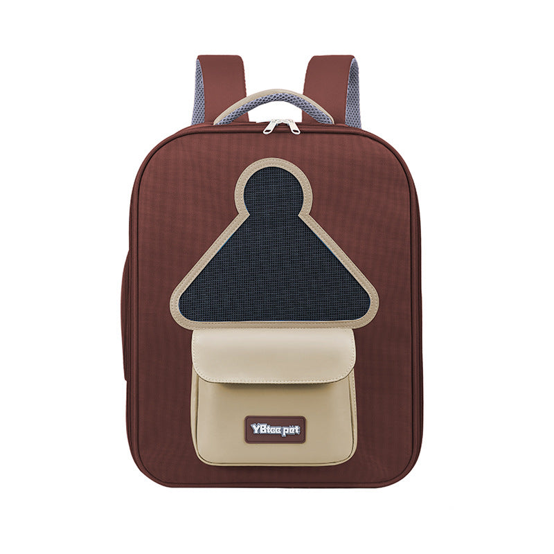 Expandable Ventilated Carrier Backpack For Dogs & Cats