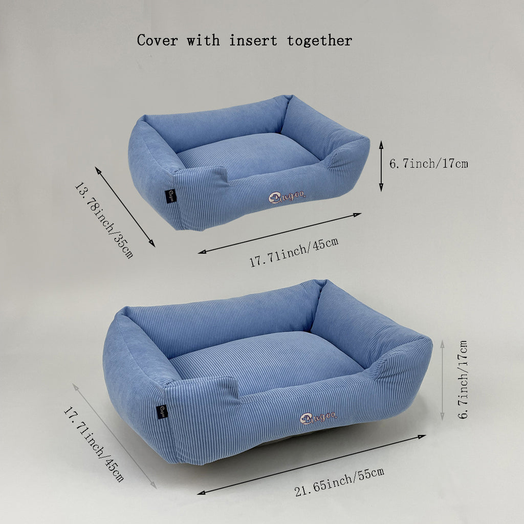 All-Season Fur-Resistant Pet Bed for Cats, Small & Medium Dogs