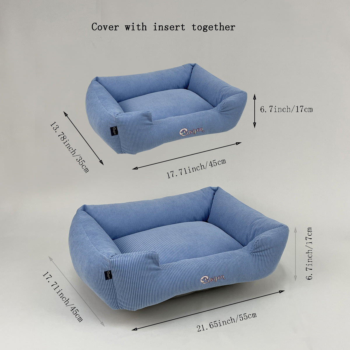 All-Season Fur-Resistant Pet Bed for Cats, Small & Medium Dogs