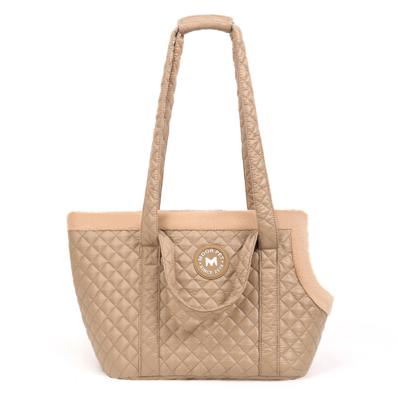 Warm & Cozy Pet Carrier - Portable Handheld & Shoulder Travel Bag For Cats & Small Dogs