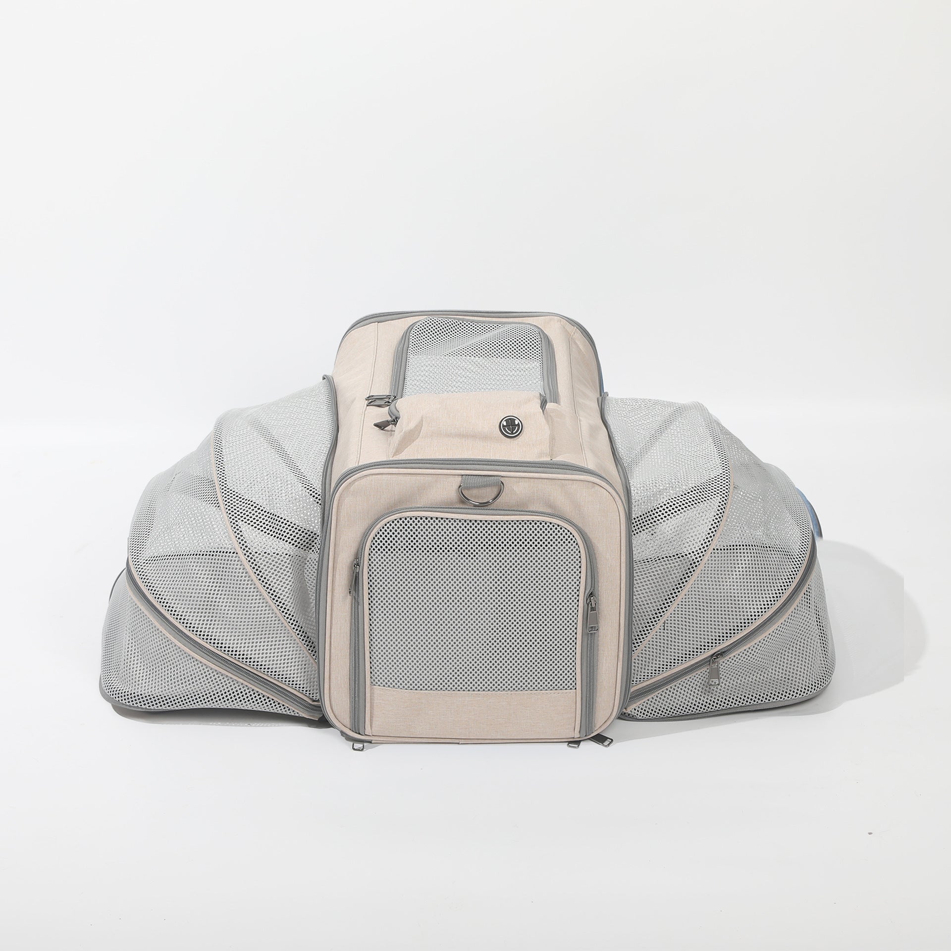 2 Sides Expandable Travel Pet Carrier For Dogs & Cats