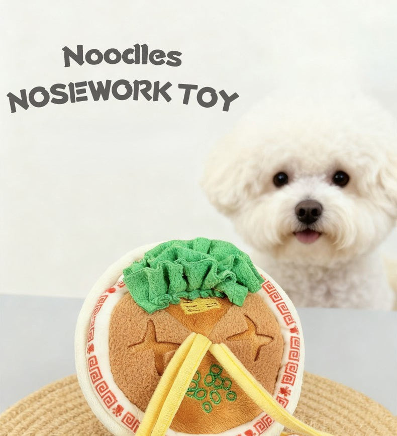 Adorable Ramen Bowl Snuffle Toy: Fun Mental Enrichment for Dogs