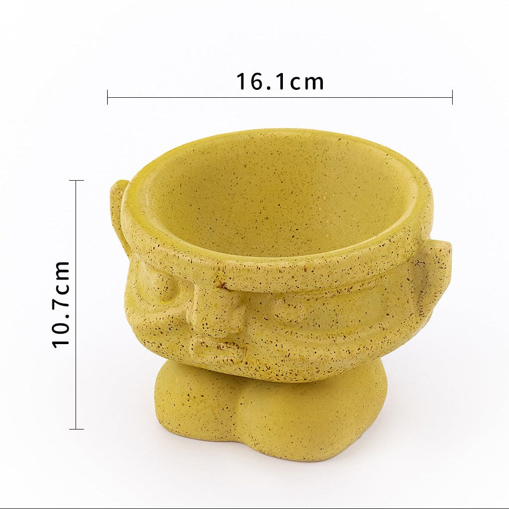 Artistic Ceramic Pet Bowl For Small Breed Dogs & Cats 7.4oz 220ml