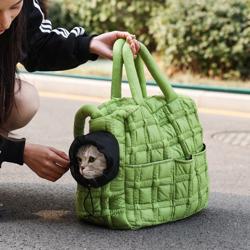 Soft & Foldable Pet Carrier: Waterproof, Lightweight For Cats & Small Dogs