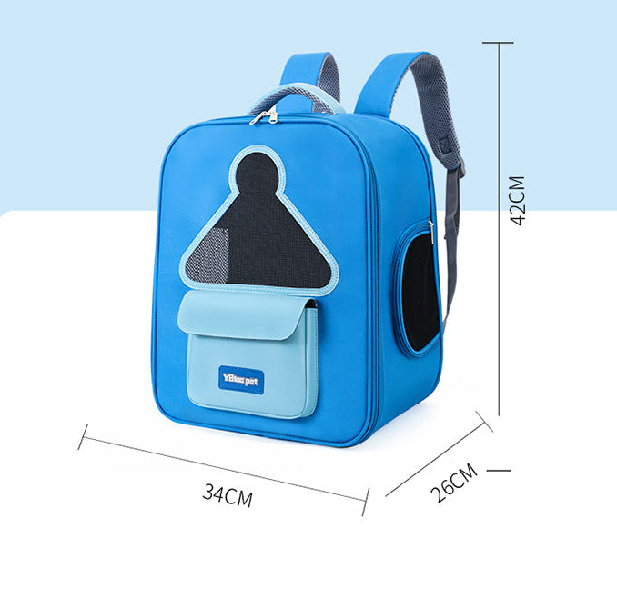 Expandable Ventilated Carrier Backpack For Dogs & Cats