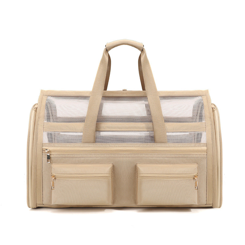 Large Capacity Foldable & Breathable Mesh Cat Carrier