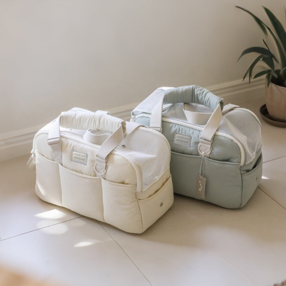 Lightweight Pet Carrier For Dogs & Cats - Warm, Breathable Mesh Shoulder Bag