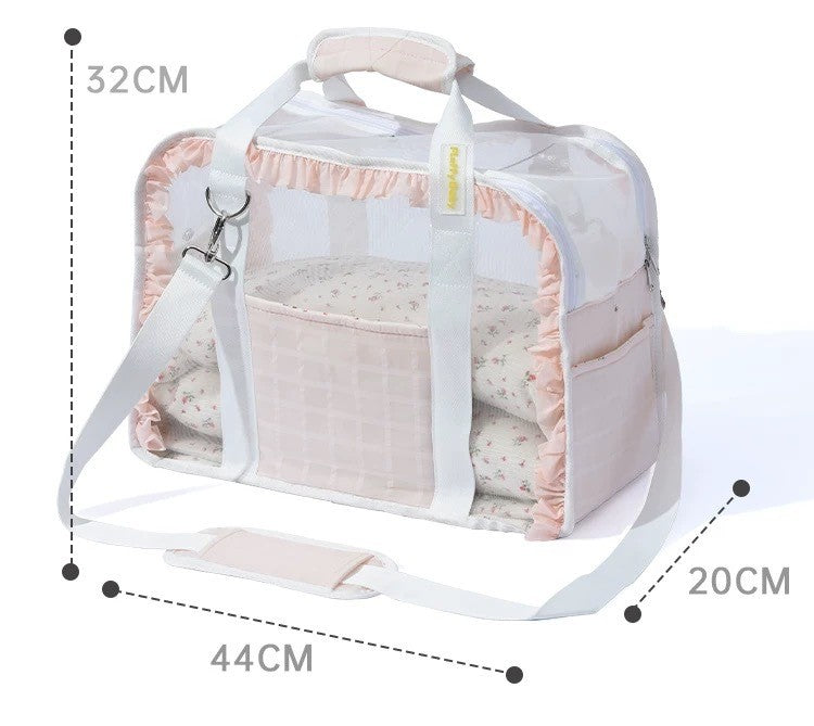 Breathable Pet Carrier Outing Mesh Portable Bag For Dogs & Cats