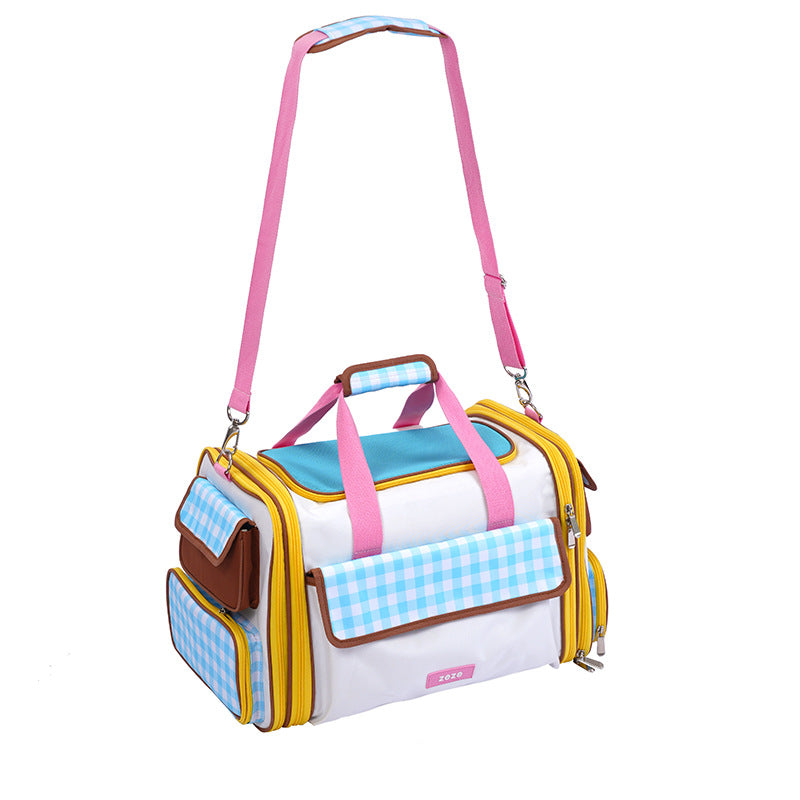 zeze nice pet expansion bag large capacity four seasons universal cat bag outing portable special bag dog travel bag