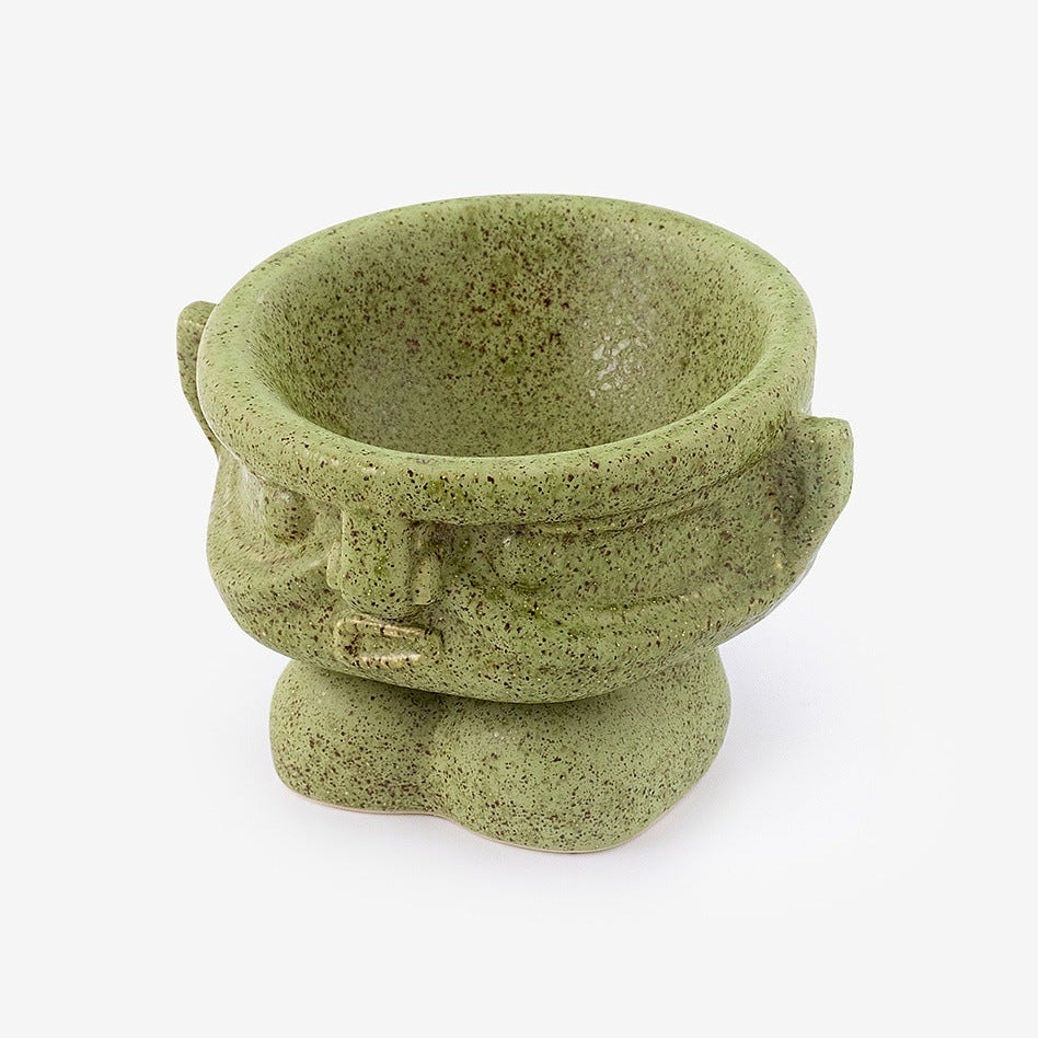 Artistic Ceramic Pet Bowl For Small Breed Dogs & Cats 7.4oz 220ml