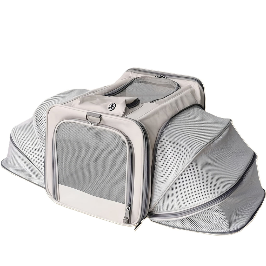 2 Sides Expandable Travel Pet Carrier For Dogs & Cats