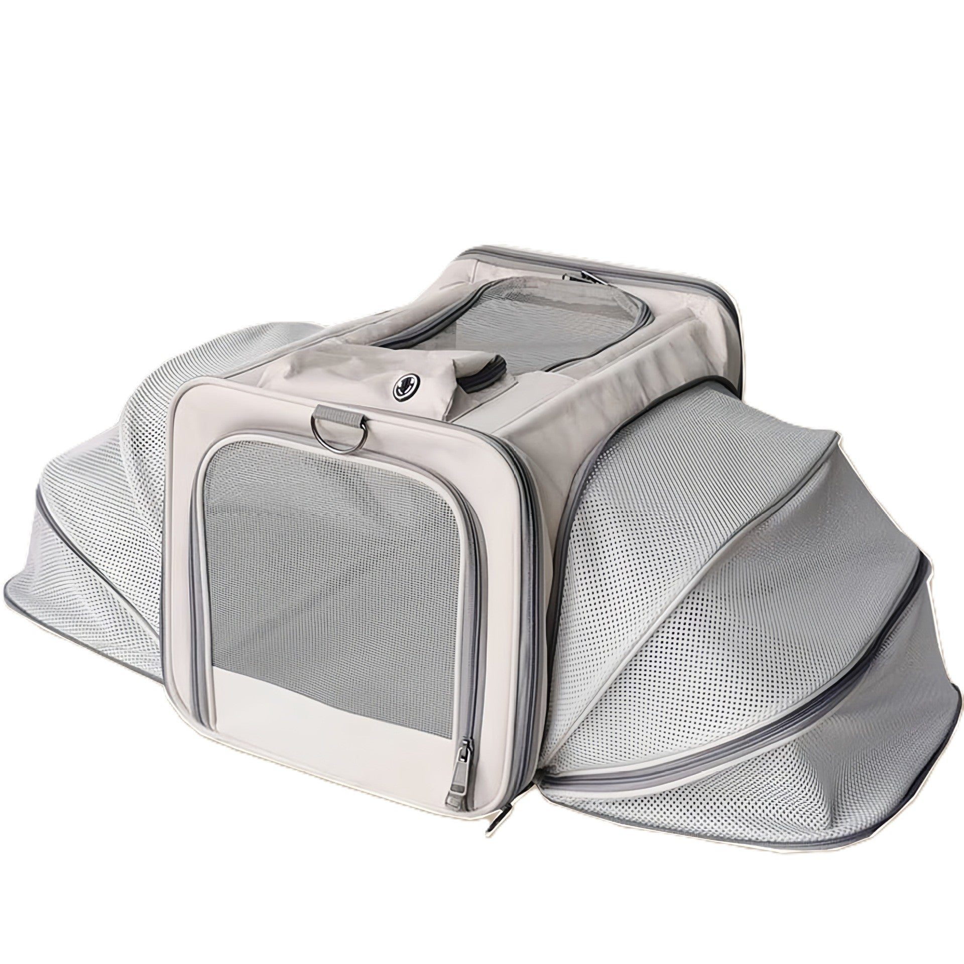 2 Sides Expandable Travel Pet Carrier For Dogs & Cats