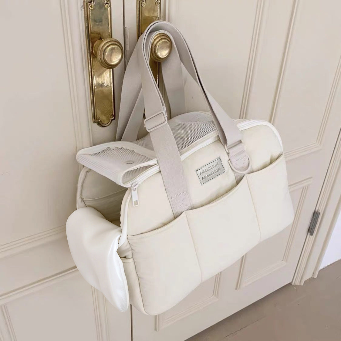 Lightweight Pet Carrier For Dogs & Cats - Warm, Breathable Mesh Shoulder Bag