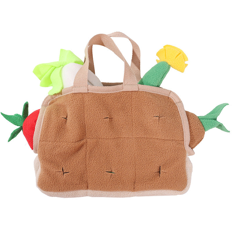 Amazon Pet Dog Vegetable Basket Toys Educational Play Decompression Tibetan Food Training Game Interactive Sniffing Pad