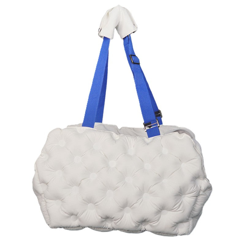 Insulated Puffer Pet Carrier For Small Dogs & Cats - Fashion-Forward, Lightweight, Warm & Ultra-Cozy