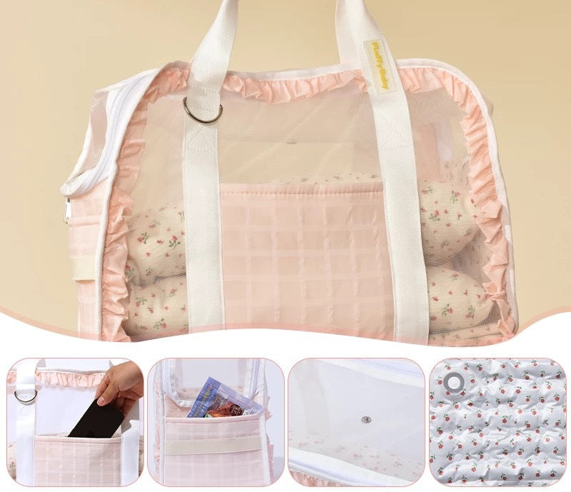 Breathable Pet Carrier Outing Mesh Portable Bag For Dogs & Cats