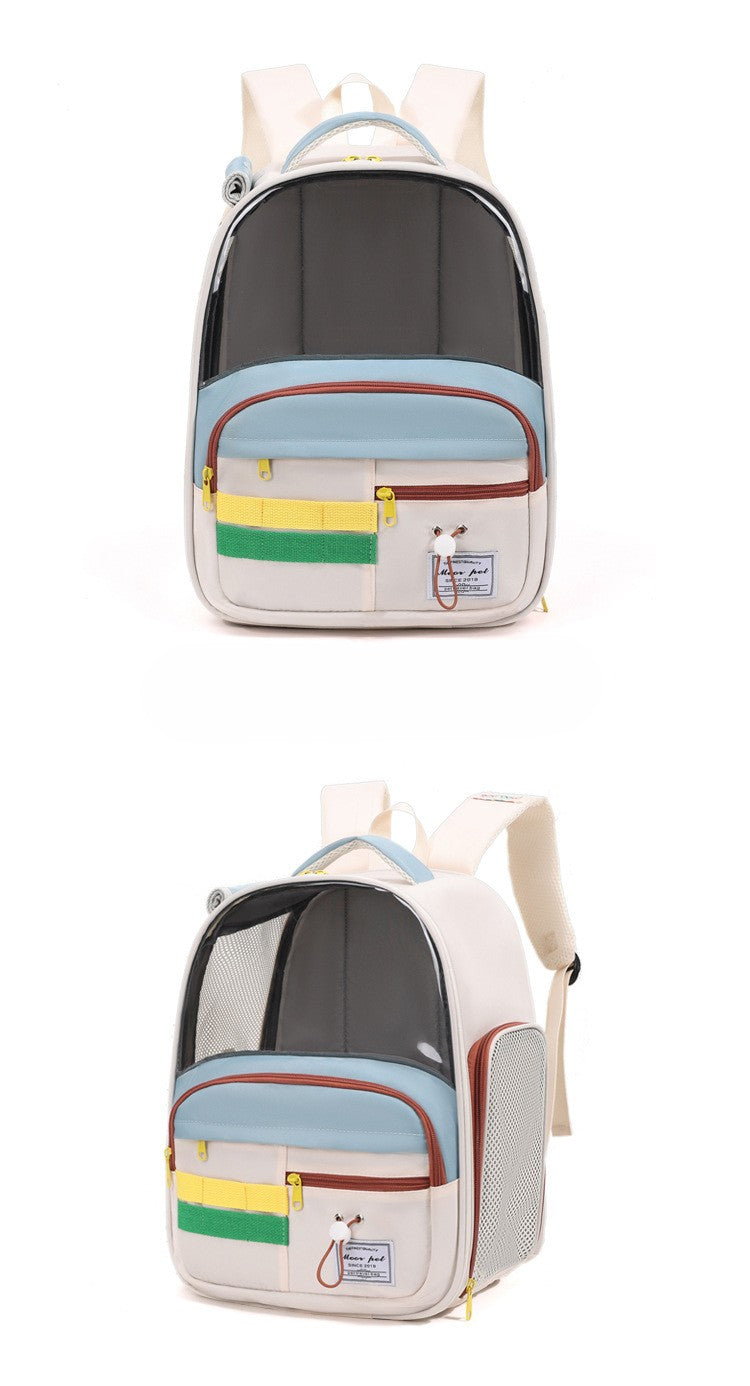 Breathable Pet Carriers: High-Capacity Backpack & Hand-Carry Shoulder Tote For Dogs & Cats