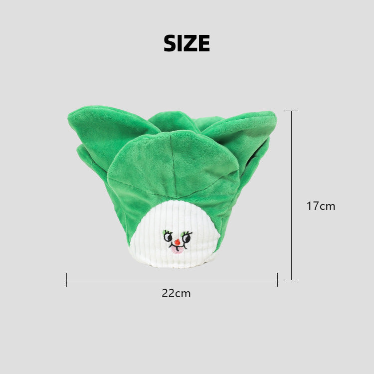 Crinkle & Squeak Vegetables: Interactive Snuffle Toy for Dogs & Cats