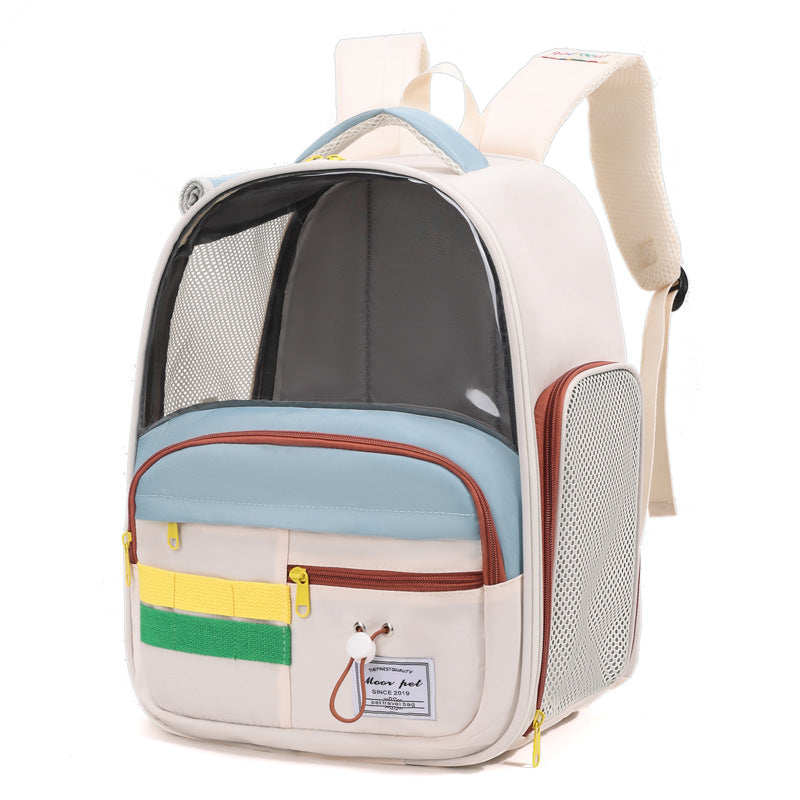 Breathable Pet Carriers: High-Capacity Backpack & Hand-Carry Shoulder Tote For Dogs & Cats
