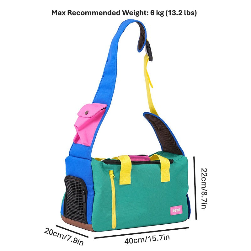 Travel in Happy Color: The Breathable, Joyful Carrier For Dogs and Cats