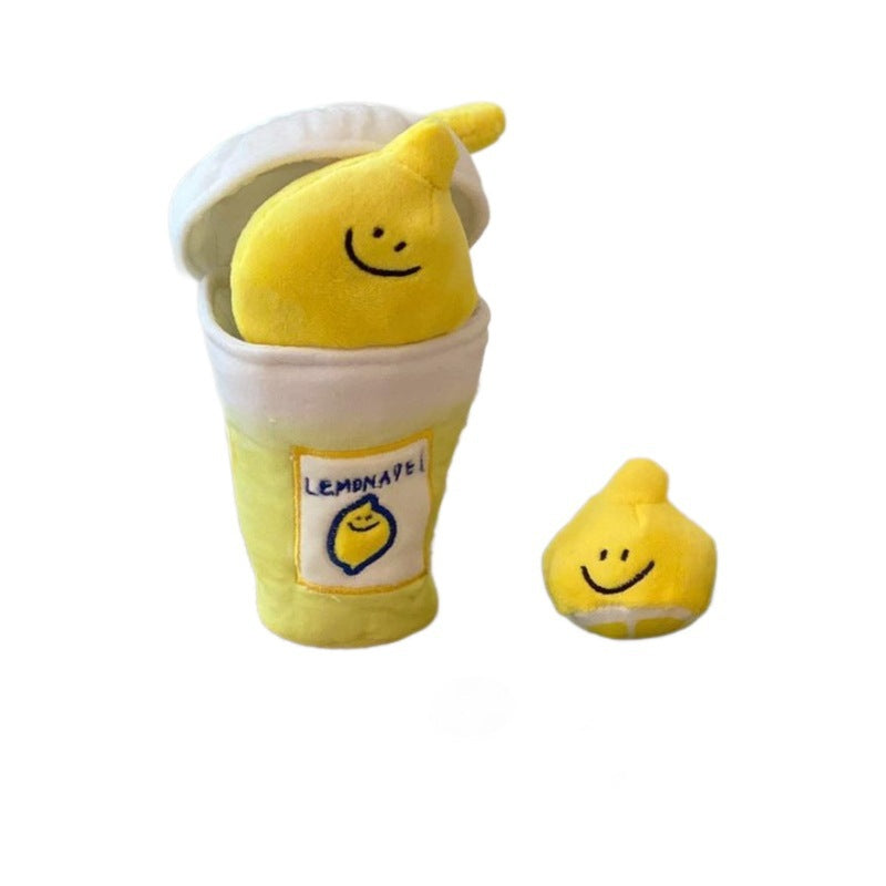Dog Tibetan food sound toy, lemon cup, digging out Le Tibetan food to relieve boredom, bite fun to accompany pet toys