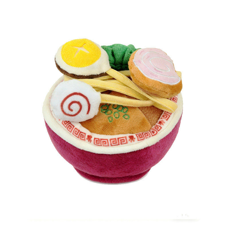 Cross-border new products: paper instant noodles, dog toys, plush pet toys, sound-resistant, bite-resistant, and boredom, self-hi, factory direct sales