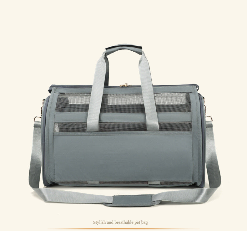 Large Capacity Foldable & Breathable Mesh Cat Carrier