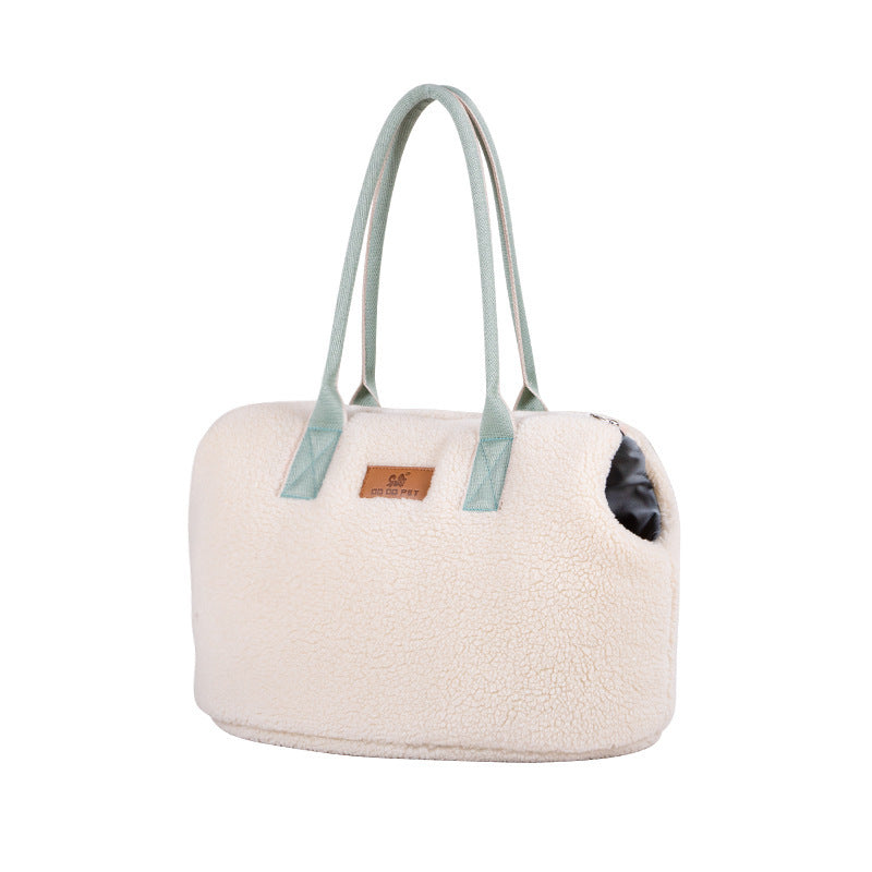 Fleece-Lined Warm & Cozy Pet Carrier – Large Capacity Insulated Shoulder Bag For Small Dogs & Cats