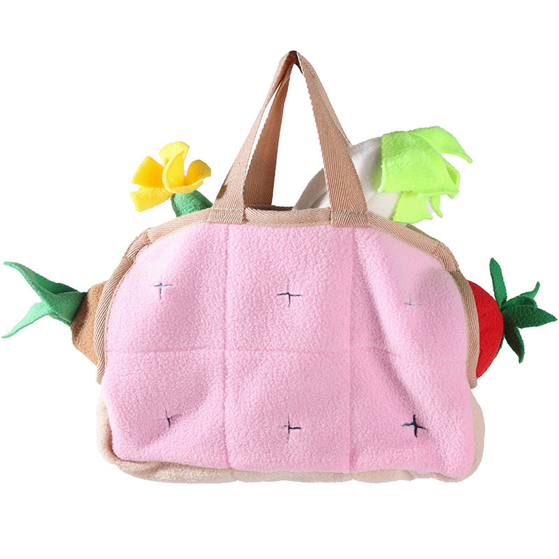 Amazon Pet Dog Vegetable Basket Toys Educational Play Decompression Tibetan Food Training Game Interactive Sniffing Pad