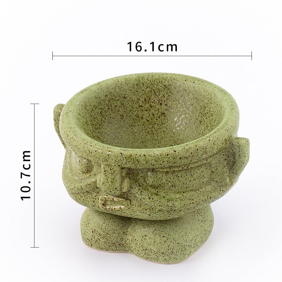 Artistic Ceramic Pet Bowl For Small Breed Dogs & Cats 7.4oz 220ml